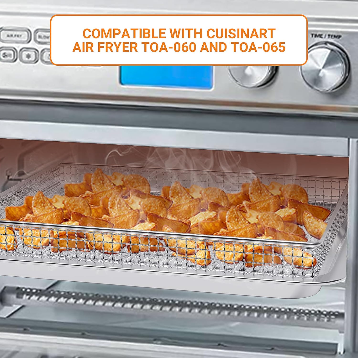 Stainless Steel Baking Tray and Air Fryer Basket T3977