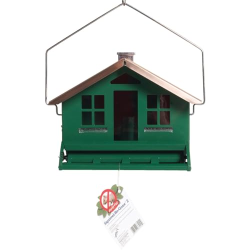 Squirrel Proof Bird Feeder with Weight-Activated Perches, 8lb Capacity E54338