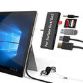 Surface Go Docking Station, For Surface Go1/Go2, 7-in-2 Adapter with 4K USB C to HDMI, 2 USB 3.0 Ports, Earphones Jack ,SD/TF Card Slot