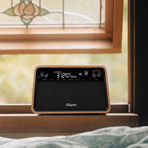 HD Radio AM/FM Bluetooth Wooden Cabinet Radio Y781