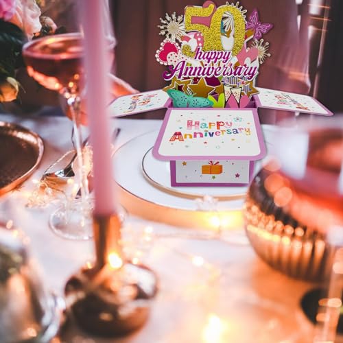 10th Anniversary Card for Husband Wife, Funny 10 Years Married Card for Parents J910109