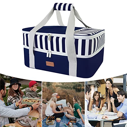 Insulated Casserole Carrier Bag for Hot & Cold Food, Fits 9x13 Baking Dish I4865