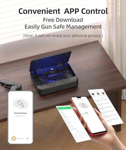 Biometric Gun Safe for Handgun with Fingerprint or Keypad Access R509875
