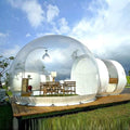 Inflatable Bubble Tent Camping Tent Transparent, Bubble Tent Dome House Camping Tent 10ft with Air Blower for DIY Outdoor Backyard Camping (10ft Transparent Tent + 6.6ft White Tunnel)