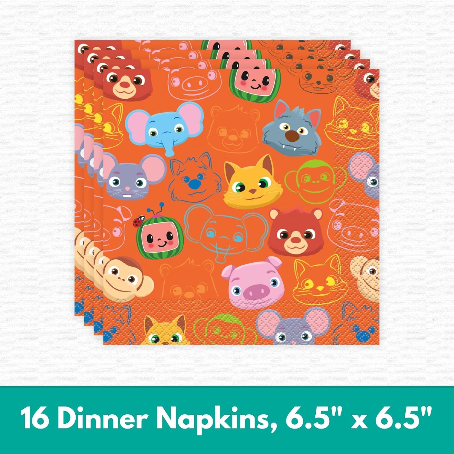 Birthday Party Decorations for 8 Guests with Plates, Napkins, Tablecloth E78913