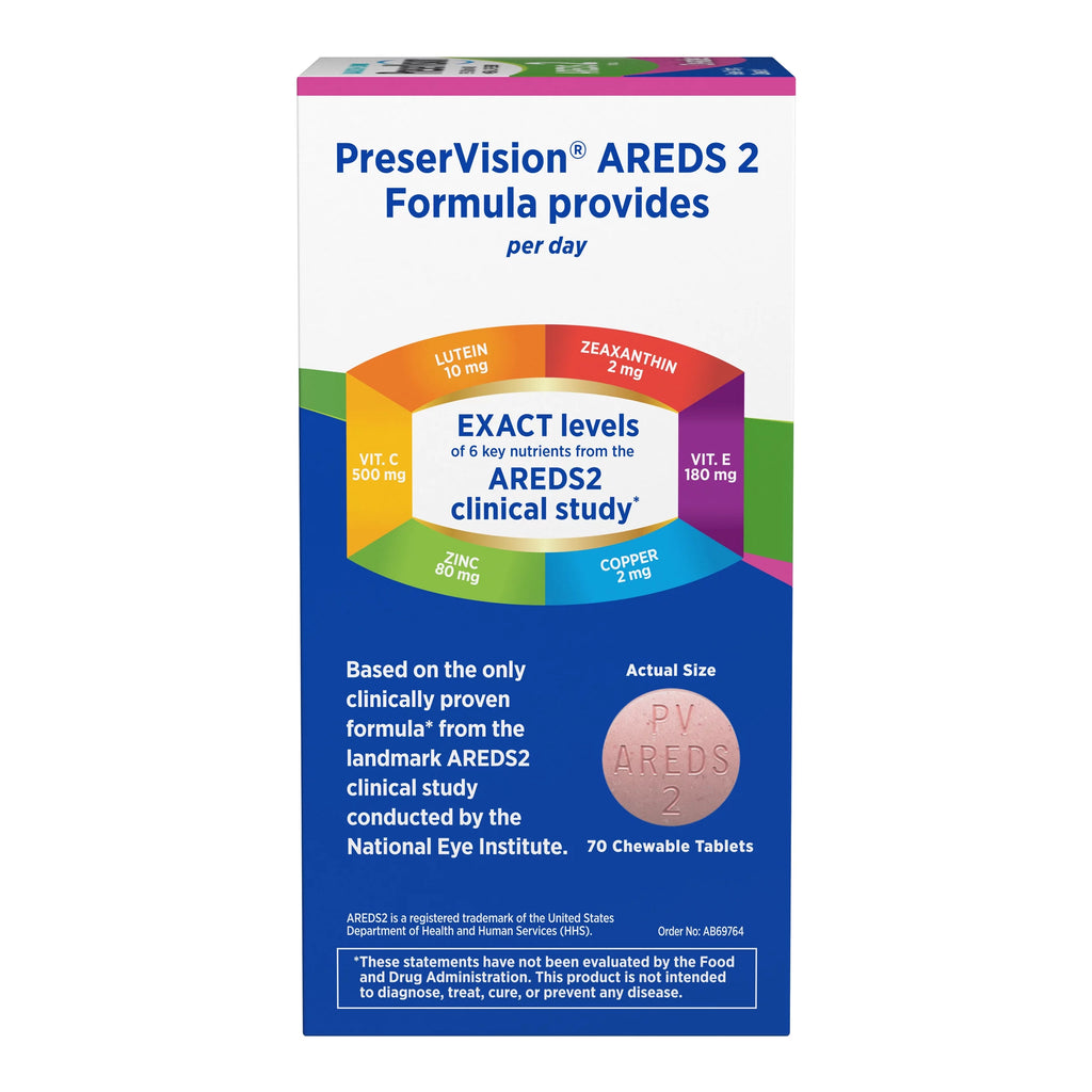 Eye Vitamin and Mineral Supplement, 70 Chewable Tablets I5339