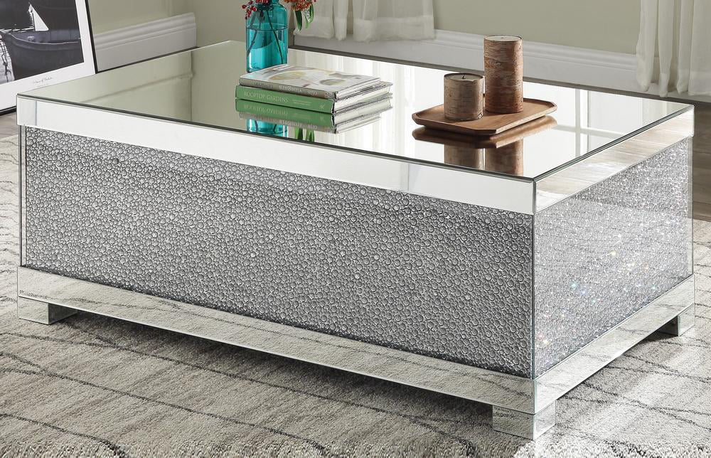 Mirrored Coffee Table with 2 End Tables Q112