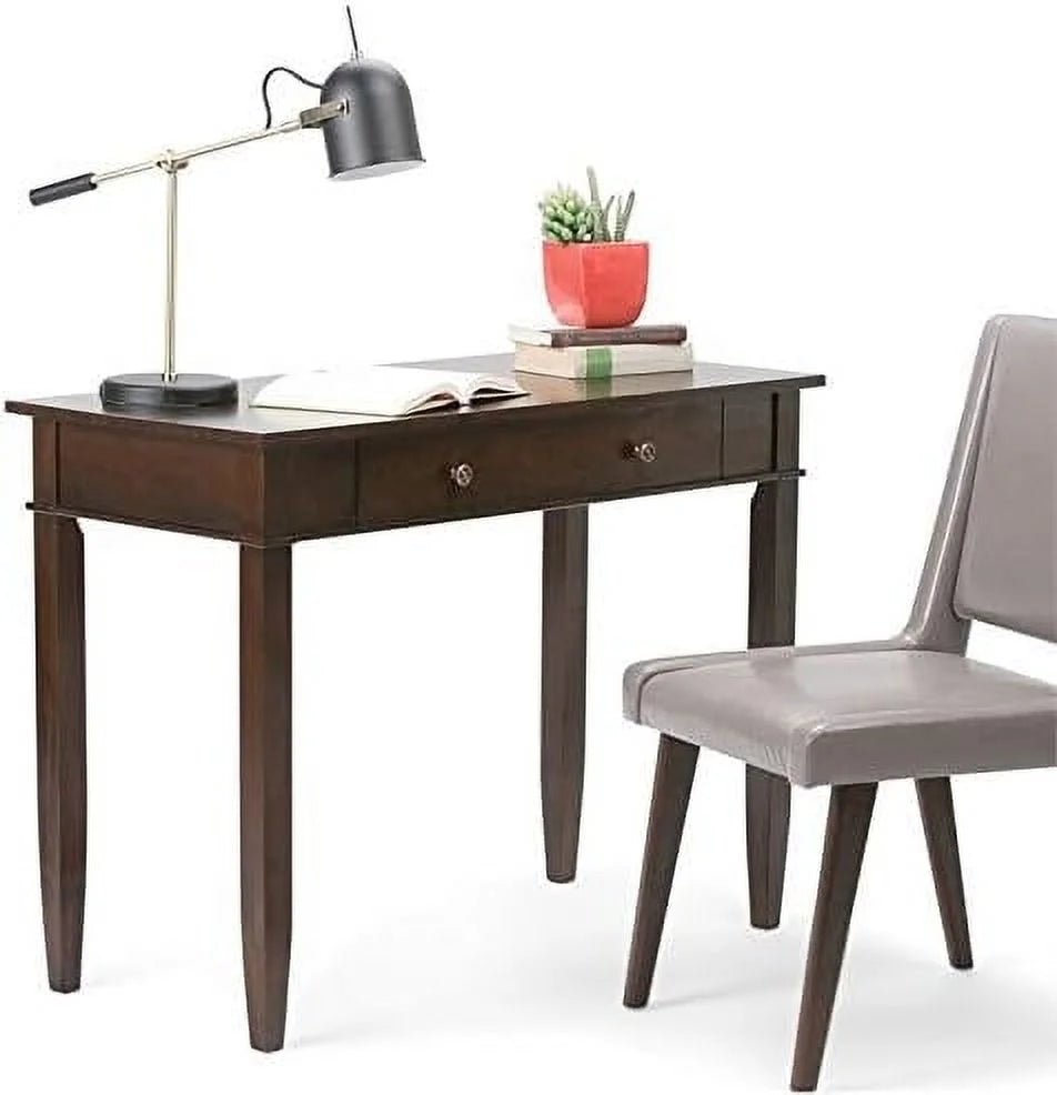 Solid Wood Computer Desk for Home Office, 42" Writing Desk H5586
