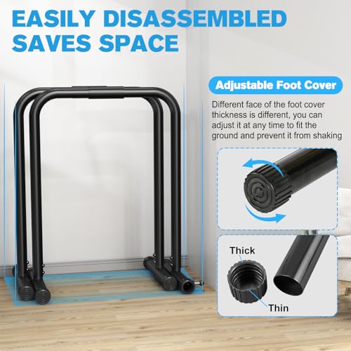 Dip Station Heavy Duty Dip Stands Fitness Workout Parallette Push Up Stand K7569