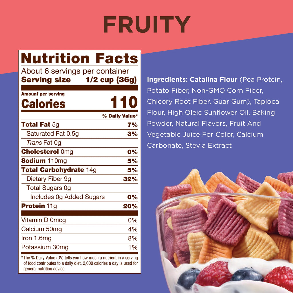 Keto Cereal Variety Pack, 6 Flavors, Low Carb, Zero Sugar, Gluten Free F24364