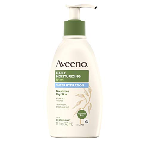 Daily Moisturizing Lotion for Dry Skin with Soothing Oat, Fragrance-Free, 12 Fl. Oz B3968