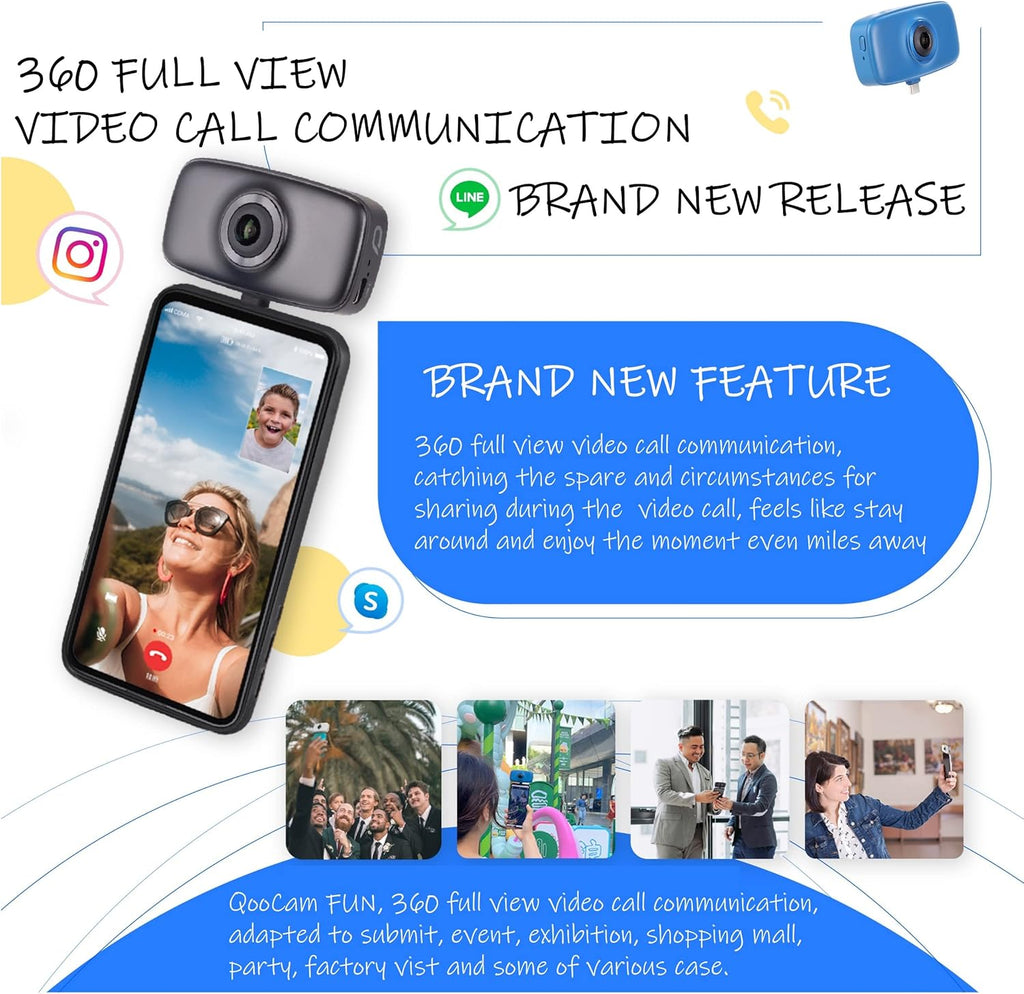 360 Camera with Social Media Live and Full View Capture B643
