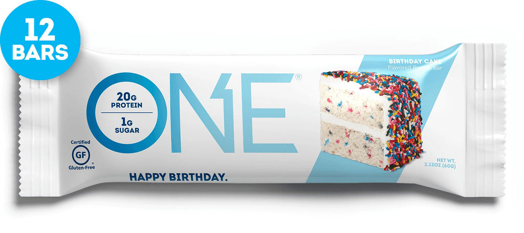 Protein Supplement Bar, Birthday Cake, 20g, 12 Count Y467