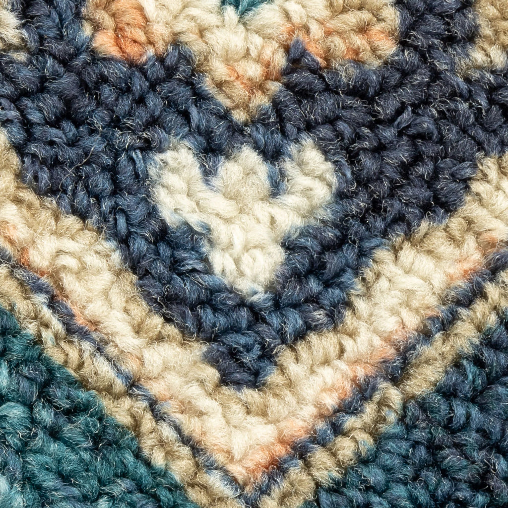 Persian Teal Blue Print Indoor Area Rug, 7' x 10' N276029