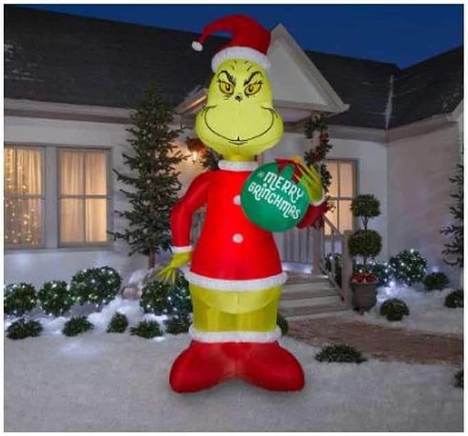 Animated Grinch Inflatable Christmas Decor I469