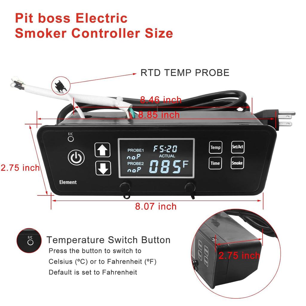Digital Thermostat Control Board for Electric Vertical Smoker R25747