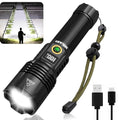 Rechargeable Flashlights High Lumens, 900000LM Super Bright LED Flashlight with Zoomable, 6 Modes, IPX6 Waterproof, Powerful Tactical Handheld Flash Light for Camping, Hiking, Emergencies