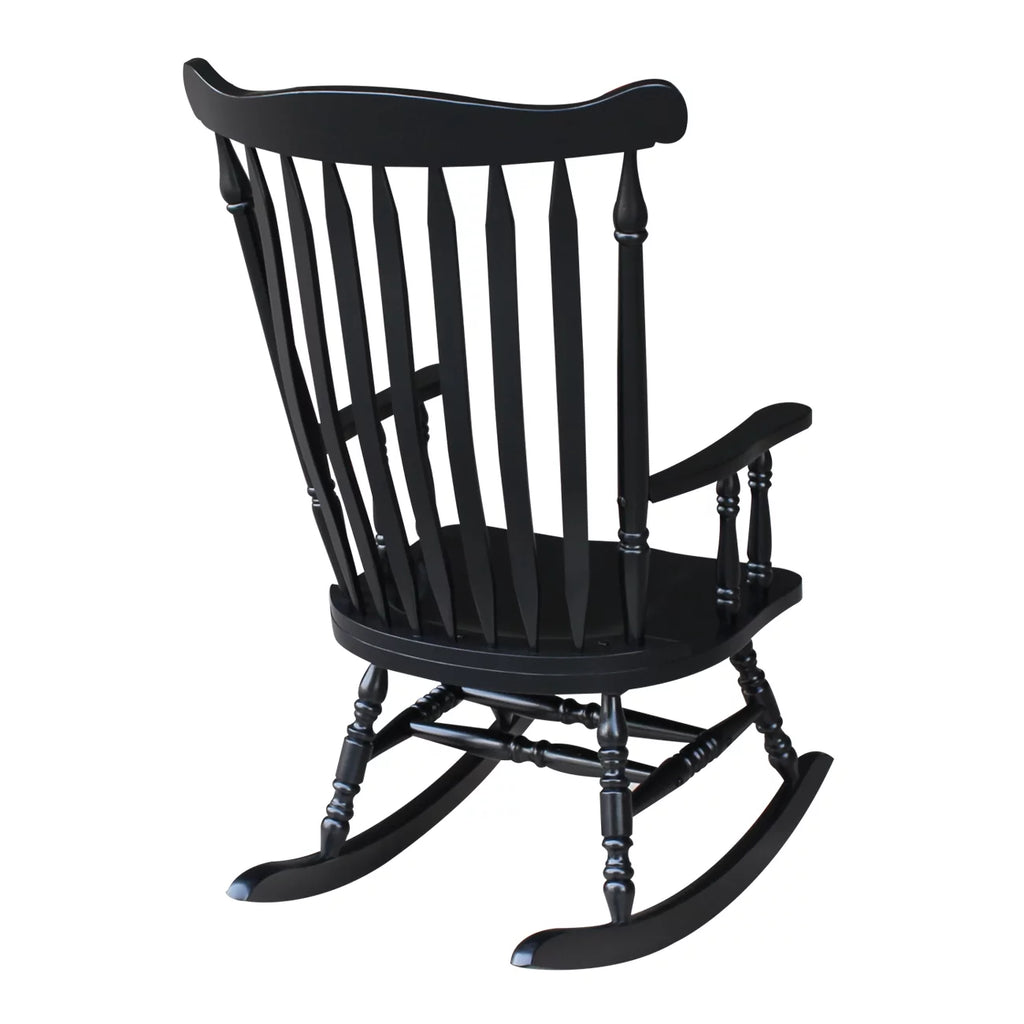 Colonial Rocking Chair, Antique Black J293002