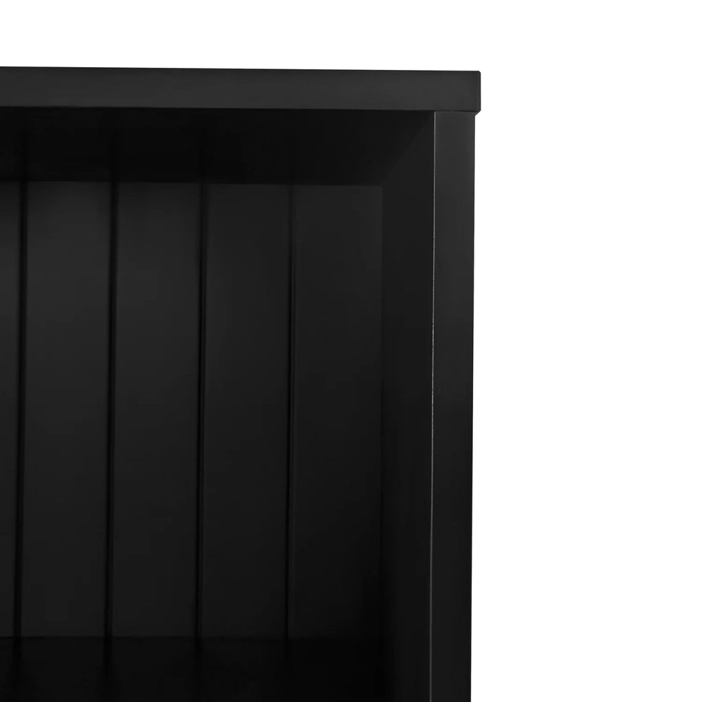 Hall Tree with Bench and Shoe Storage, Coat Rack with Cushion, Black P6332