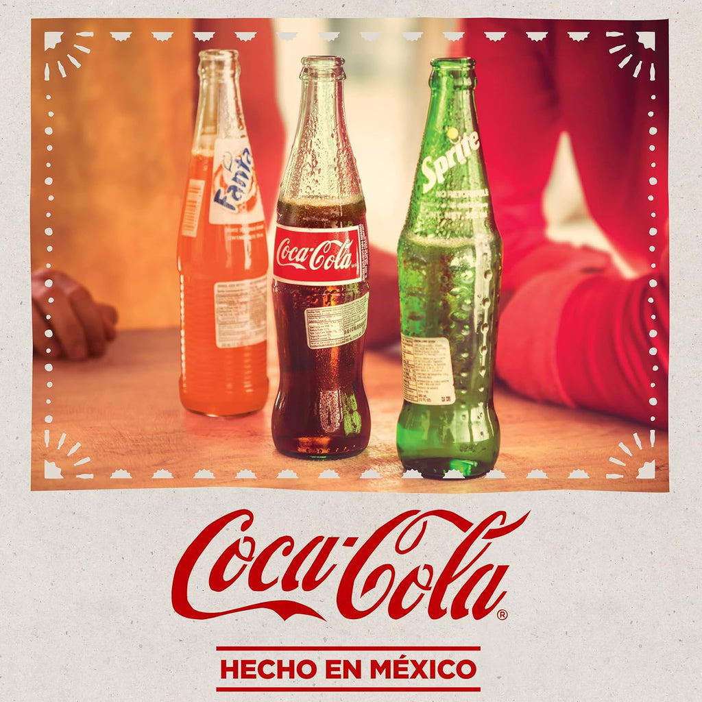 Mexican Cola Glass Bottles, 12 Fl Oz (Pack of 4) X53875