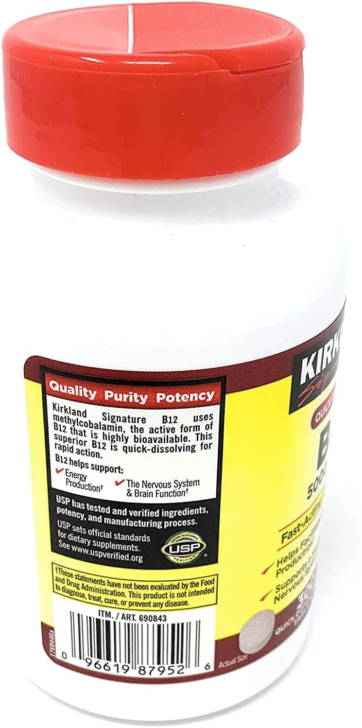 Quick Dissolve B-12 5000 mcg, 300 Tablets V420