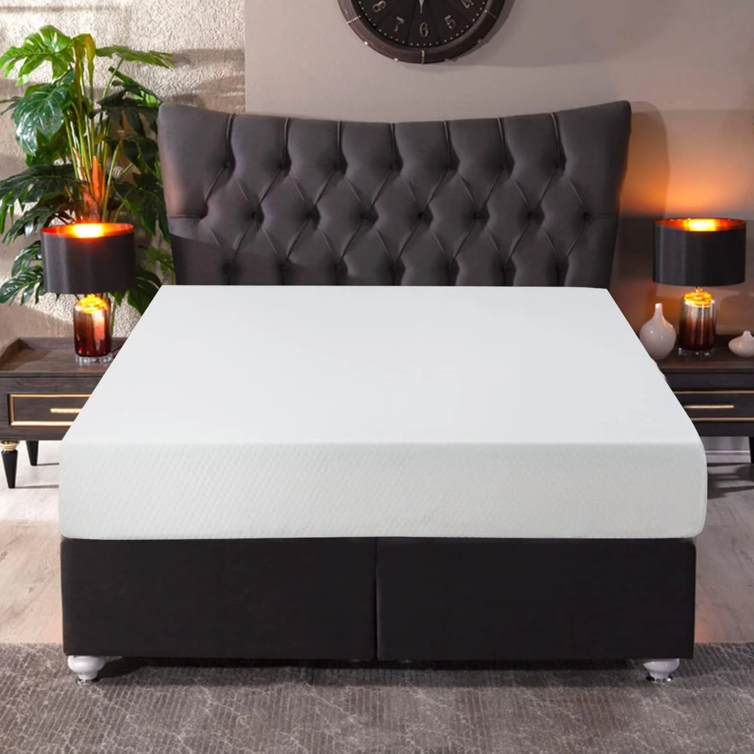 Twin 6 Inch Gel Memory Foam Mattress, Medium Firm, Fiberglass Free L790263