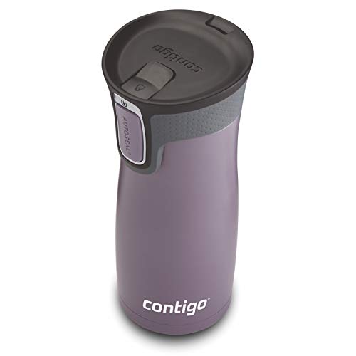 16oz Stainless Steel Vacuum Travel Mug 2-Pack with Spill-Proof Lid W2610