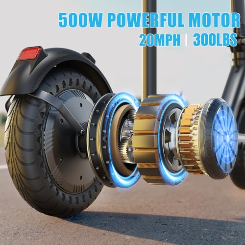 Electric Scooter for Adults, 20 MPH, 500W, Foldable Commuter I360491
