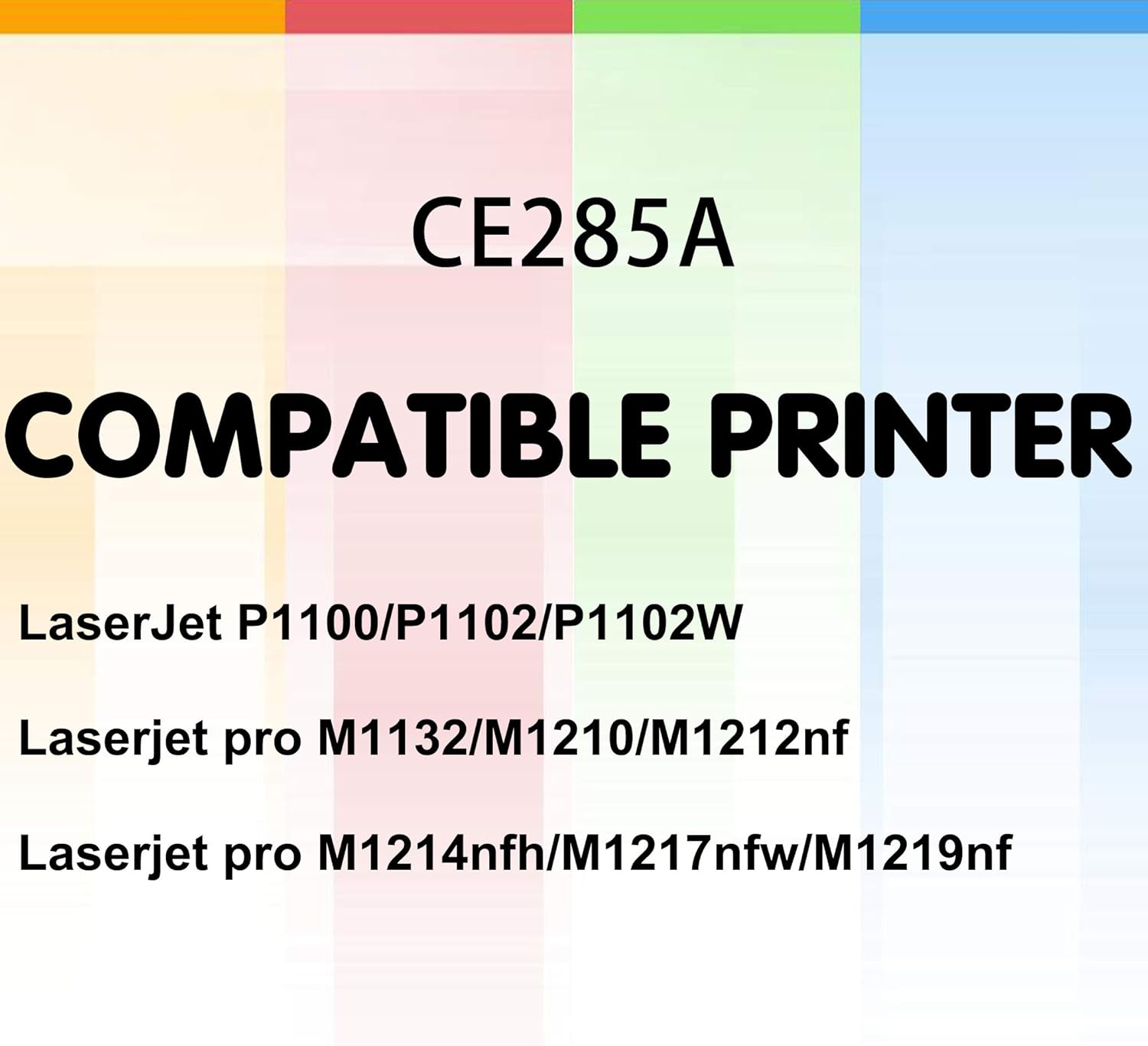 2 Pack Black Toner Cartridge for HP 85A 285A CE285A Printers I6844