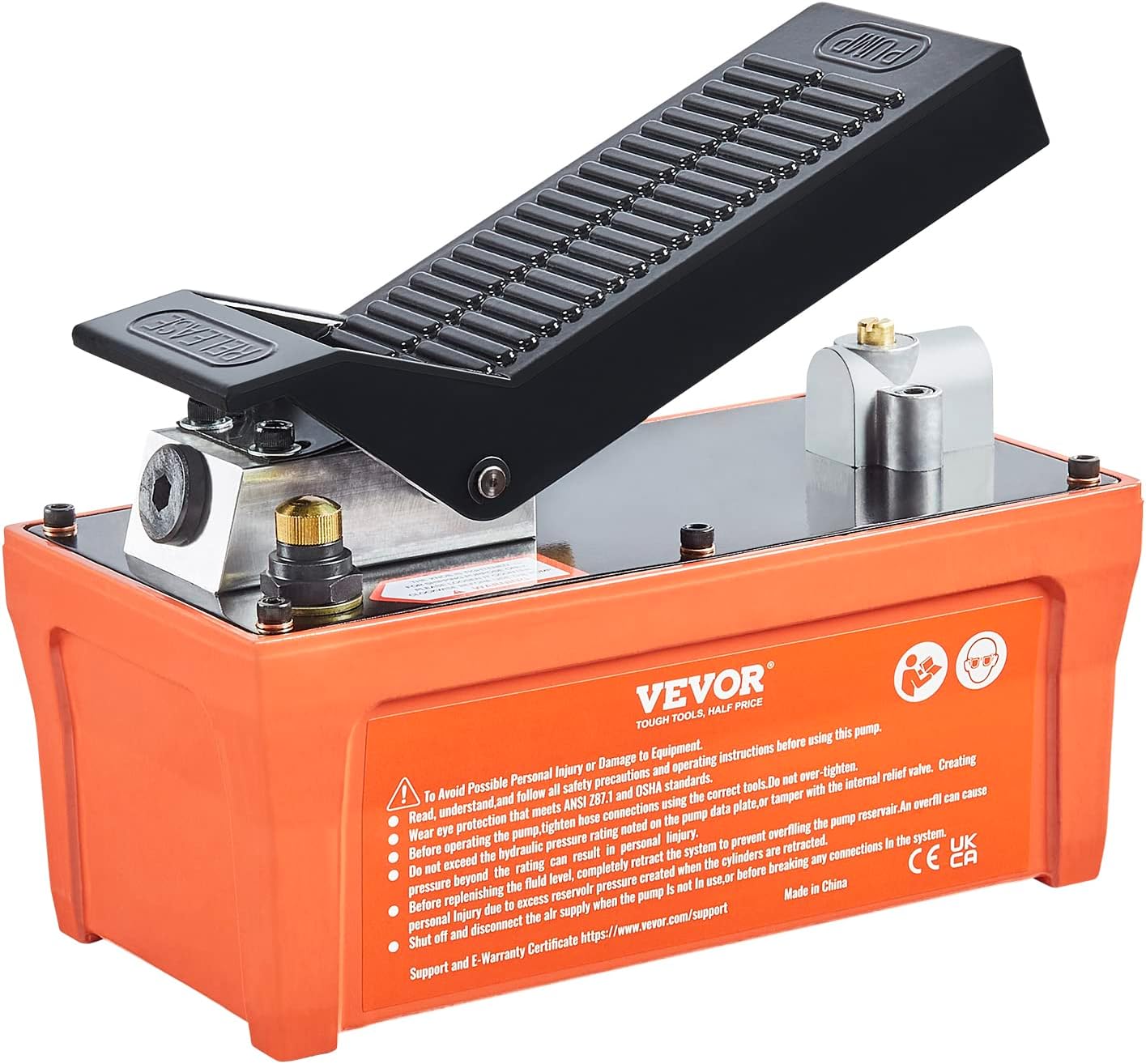 Air Hydraulic Pump, 10,000 PSI, Foot Actuated S582856