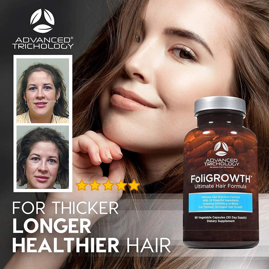 Hair Growth Vitamin with Biotin, Vegan Formula W5863