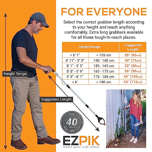 Folding Grabber Reacher 43 Inch with Magnets for Elderly G68169