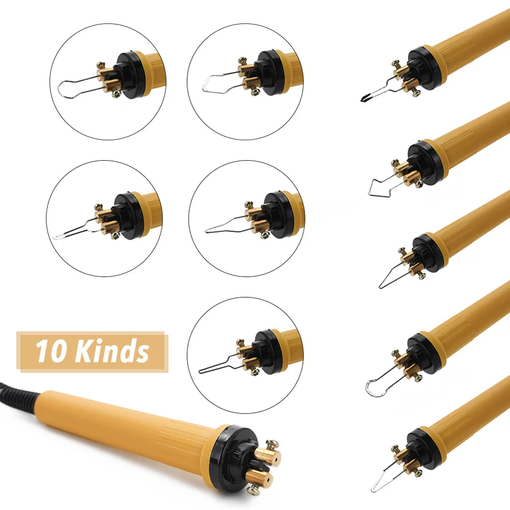 Wood Pyrography Pen Burning Machine Tool Set with Adjustable Temperature F9382