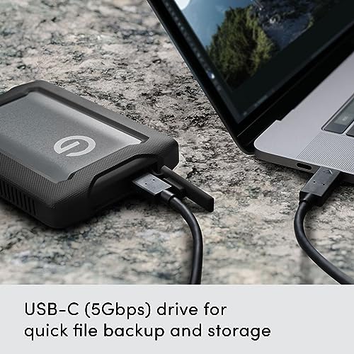 4TB Rugged Portable External Hard Drive HDD, USB-C U8845