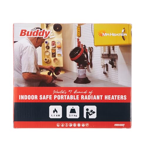 Portable Buddy Heater with Gas Cartridge Adaptor E6861
