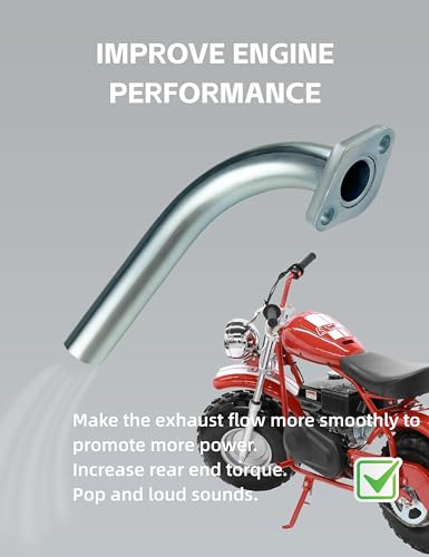 212cc Exhaust Pipe for Go Kart Mini Bike Engine D7603