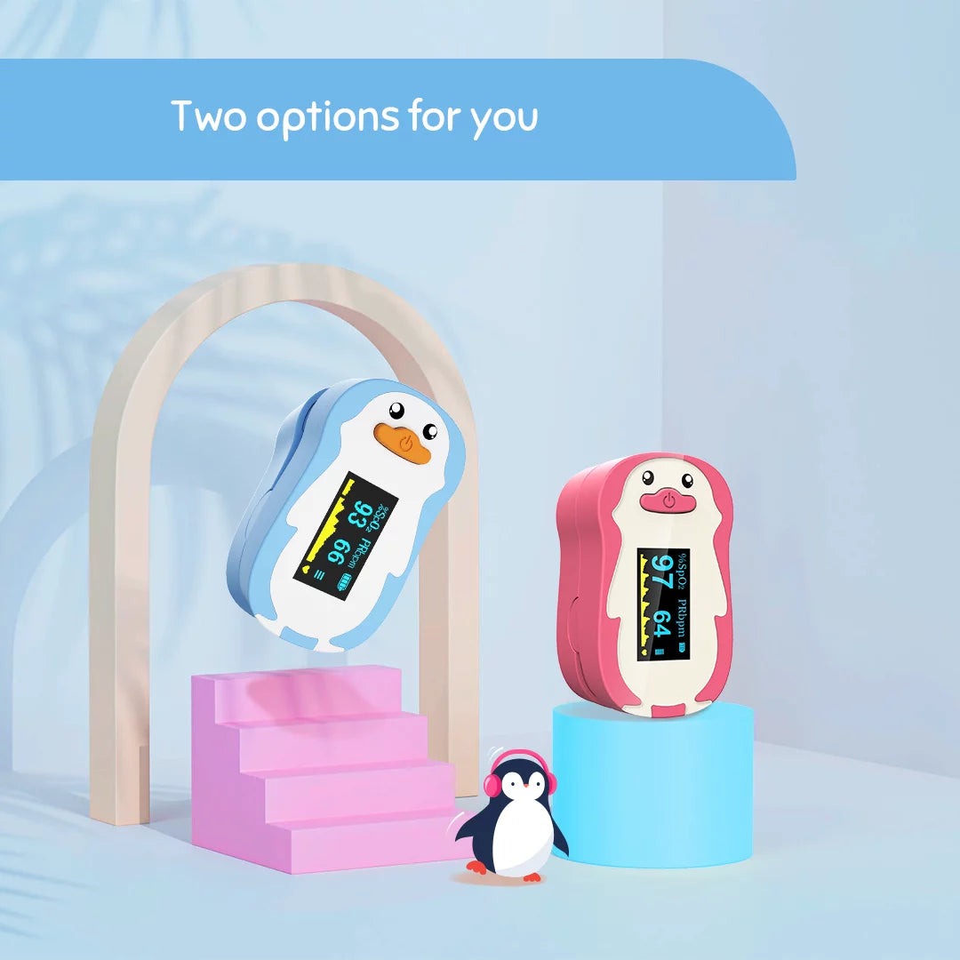 Fingertip Pulse Oximeter for Kids and Children, Blue X5041