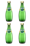 Perrier Carbonated Sparkling Natural Mineral Water, 11.15 Fl. Oz Glass Bottles, 4 Pack, Comes in ComboCreations Box