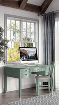 Jofran Rustic Shores Coastal Style USB Charging Desk and Chair Set