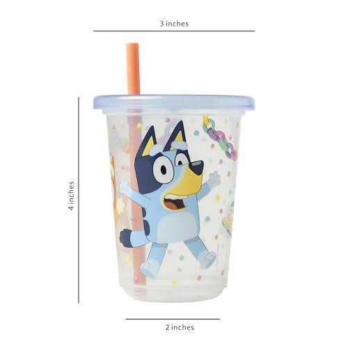 Toddler Straw Cups with Snap On Lids - Spill Proof - 10 Oz - 8 Count O96560