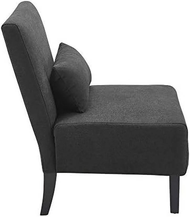 Accent Chair with Cushioned Seat and Back, Light Gray Q229