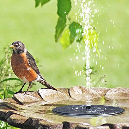 Solar Fountain, Floating Solar Water Pump for Bird Bath, Garden, Pond Z166