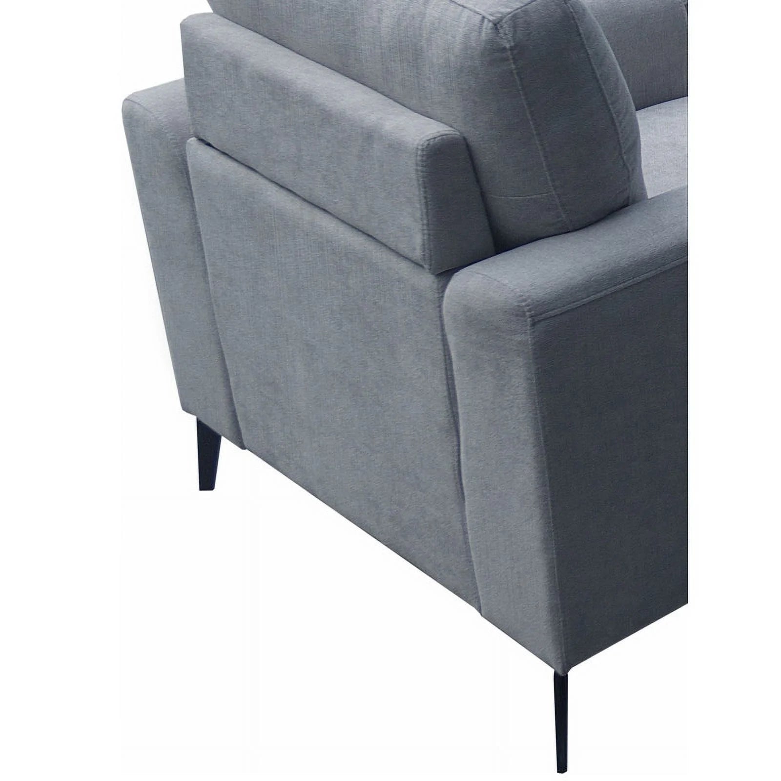 Gray Chenille Sofa Loveseat Chair Living Room Set L15782