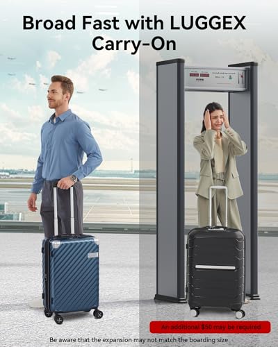 3 Piece Luggage Set with Spinner Wheels, Expandable Hard Suitcases, TSA Approved L822