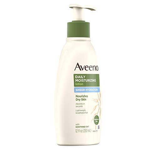 Daily Moisturizing Lotion for Dry Skin with Soothing Oat, Fragrance-Free, 12 Fl. Oz B3968
