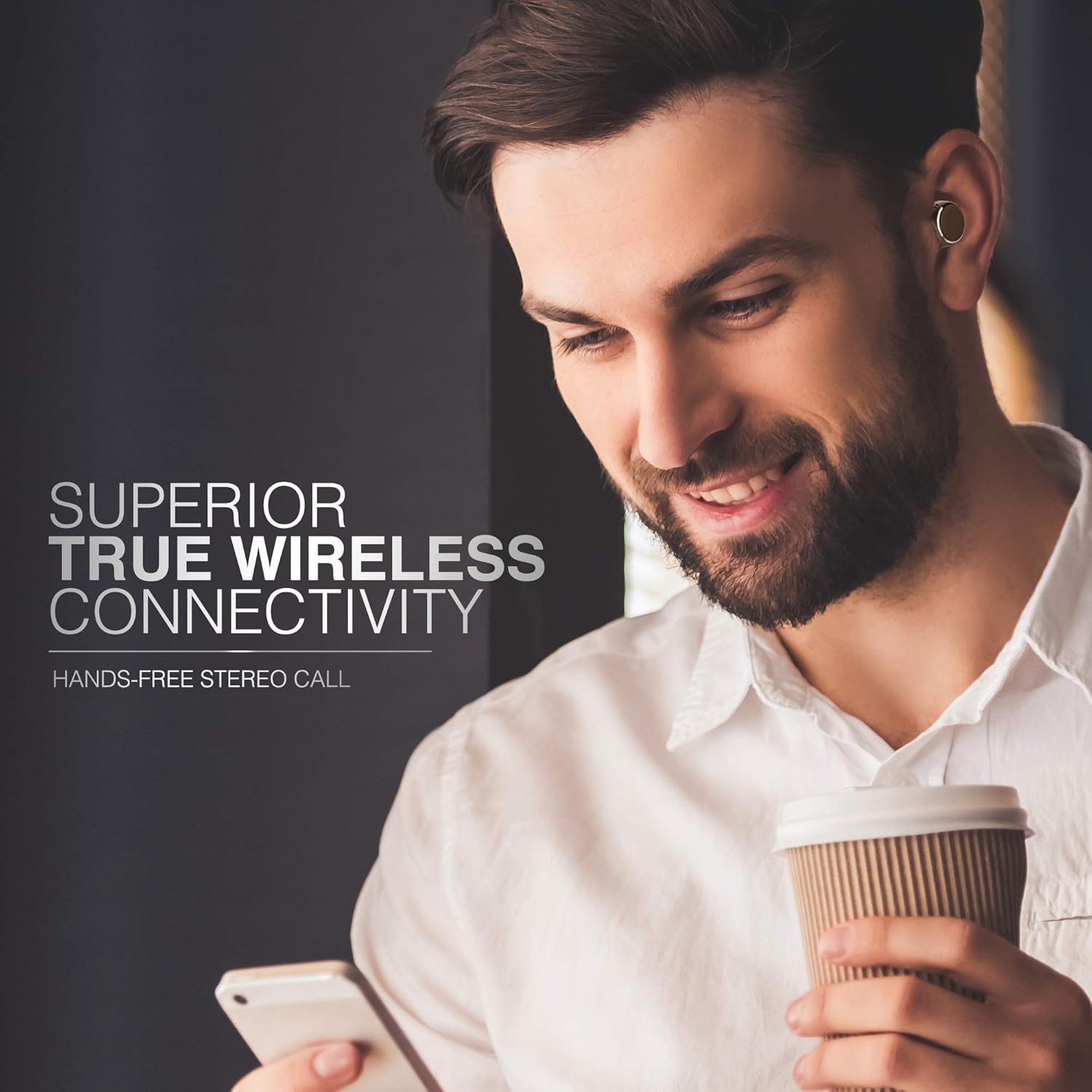 Wireless Earbuds Black (Renewed) F23329