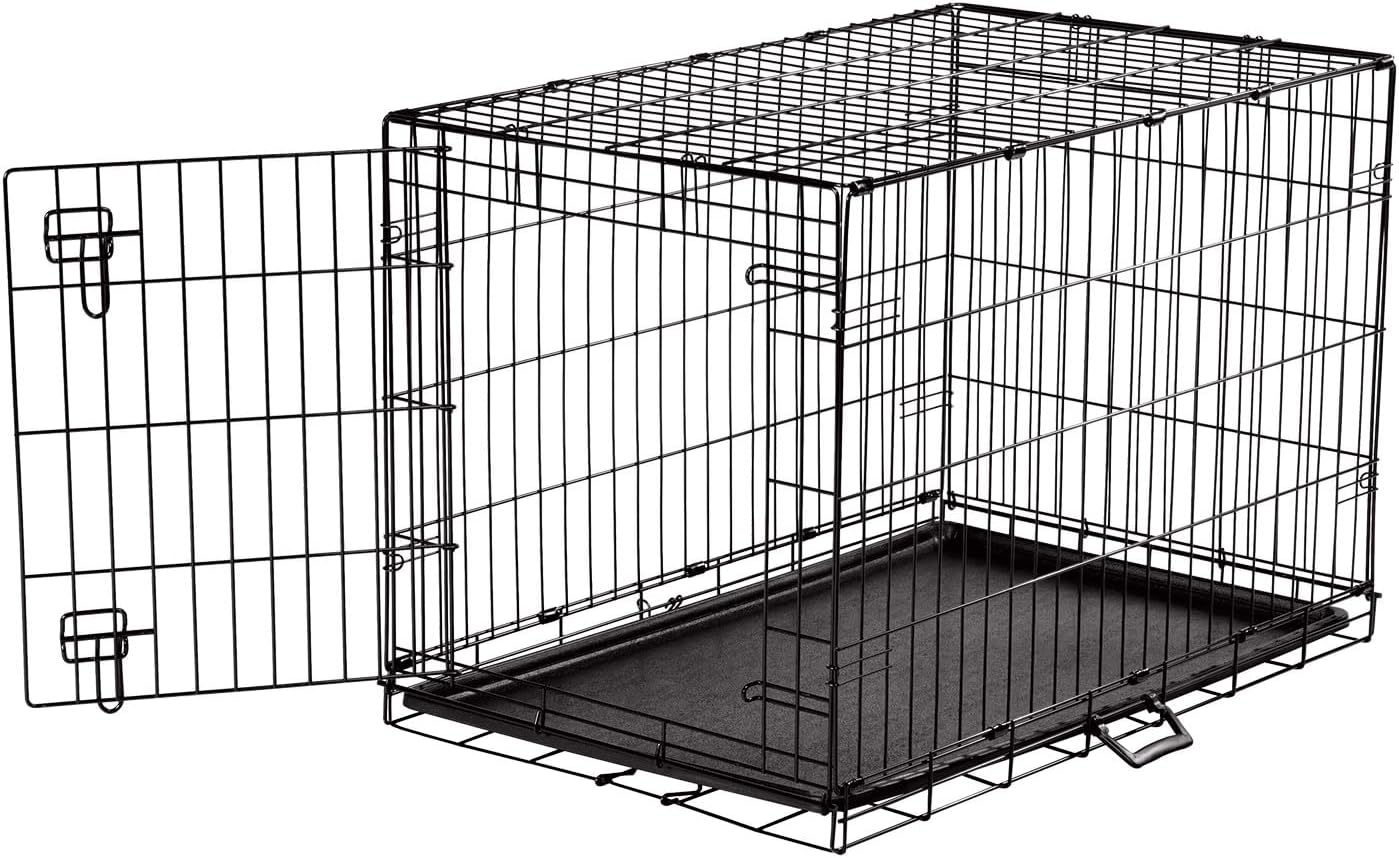 Dog Crate for Pets, Black, Medium-Large Y23192