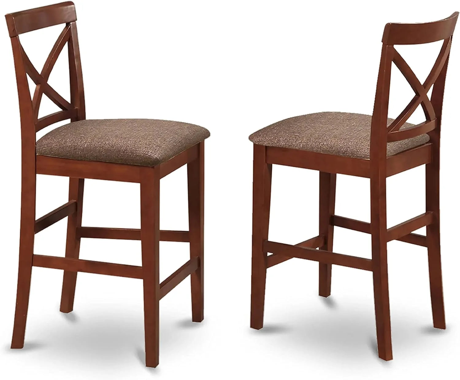 Square Kitchen Table and 2 Linen Fabric Dining Chairs Set K97799