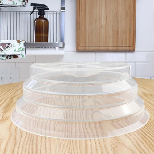 Microwave Splatter Cover 11.5 Inch with Handle and Steam Vents, 2-Pack L818