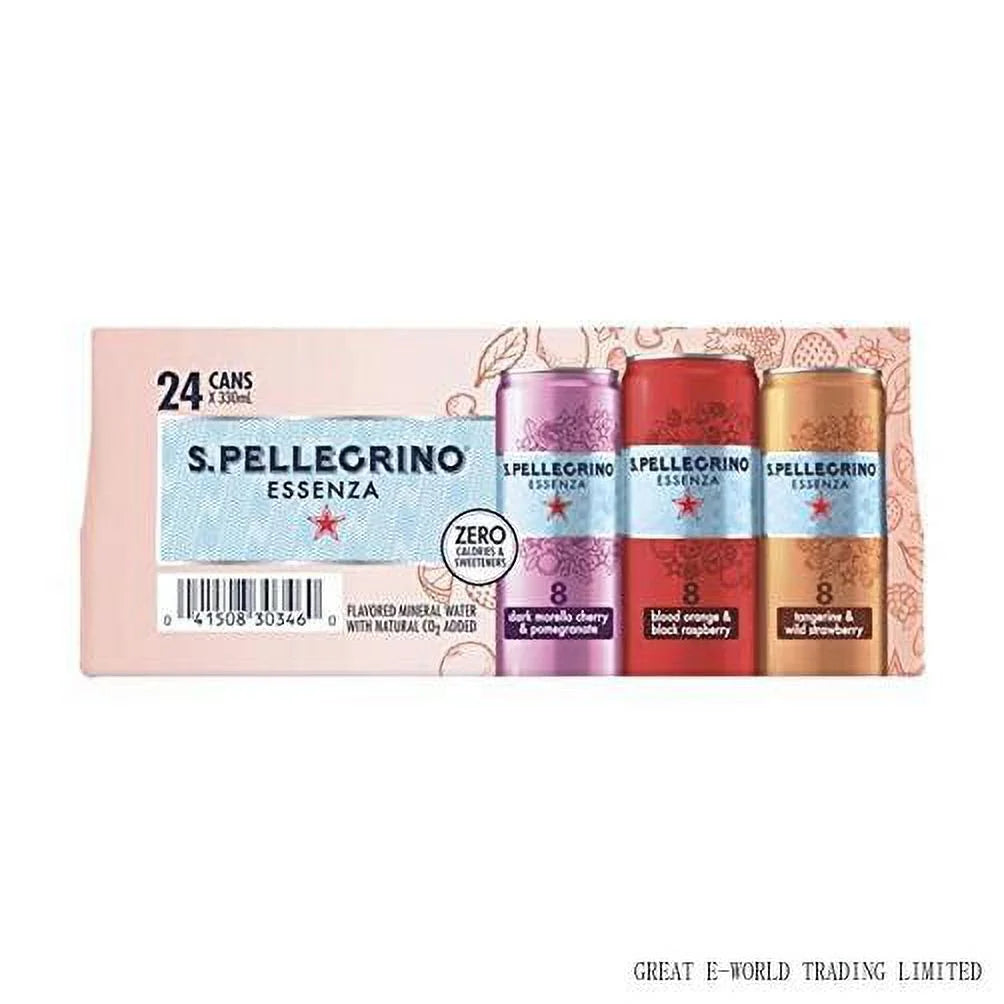 Dark Morello Cherry & Pomegranate Sparkling Water Variety Pack, 24 Cans N68214